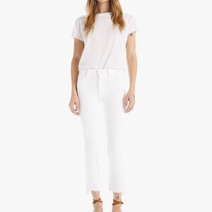 Mother Insider Crop Step Fray